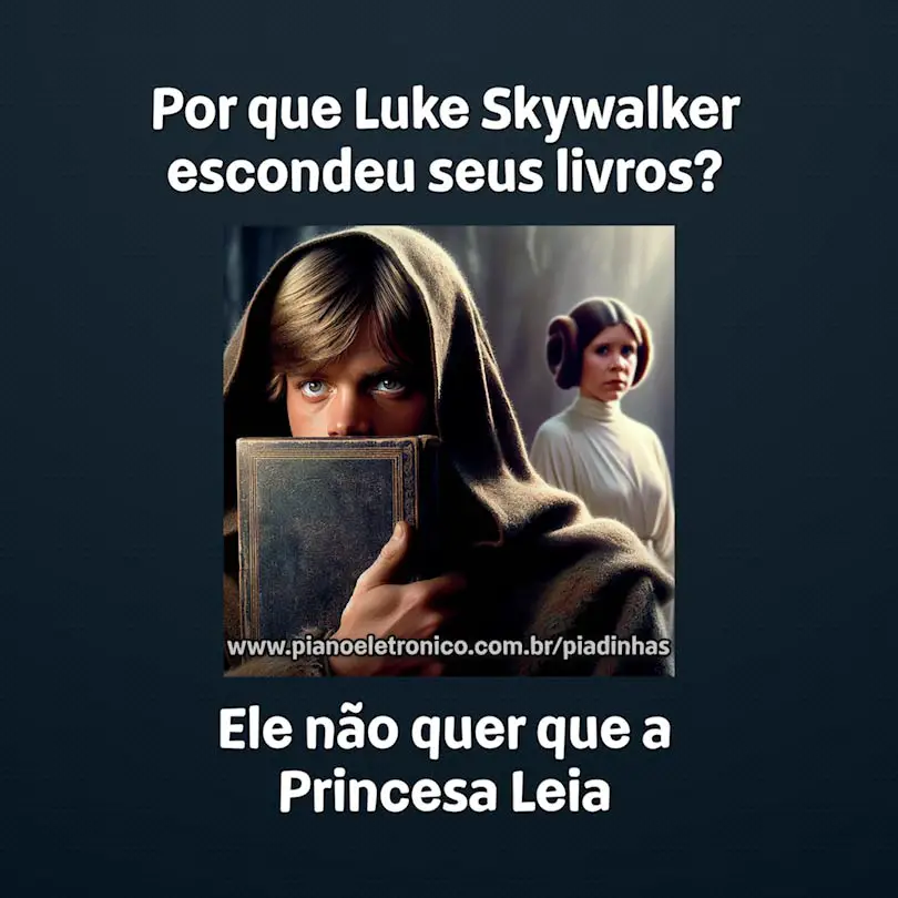 Por que Luke Skywalker escondeu seus livros?

Ele não quer que a Princesa Leia